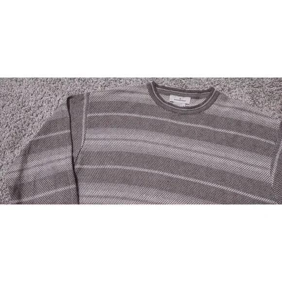 Ermenegildo Zegna Sweater Mens Medium (M) Knit Crewneck Striped Grandpa Italy - Picture 3 of 16